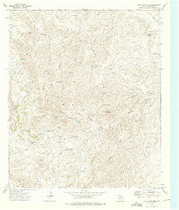 Chico Draw West Texas Historical topographic map, 1:24000 scale, 7.5 X 7.5 Minute, Year 1973