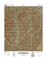 Chico Draw East Texas Historical topographic map, 1:24000 scale, 7.5 X 7.5 Minute, Year 2012