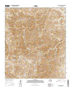 Chico Draw West Texas Current topographic map, 1:24000 scale, 7.5 X 7.5 Minute, Year 2016