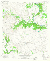 China Springs Texas Historical topographic map, 1:24000 scale, 7.5 X 7.5 Minute, Year 1957
