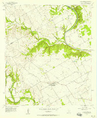 China Springs Texas Historical topographic map, 1:24000 scale, 7.5 X 7.5 Minute, Year 1957
