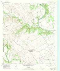 China Springs Texas Historical topographic map, 1:24000 scale, 7.5 X 7.5 Minute, Year 1957