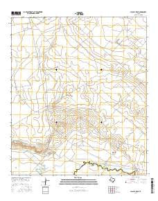 China Lake NE Texas Current topographic map, 1:24000 scale, 7.5 X 7.5 Minute, Year 2016