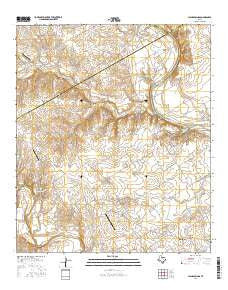 China Springs Texas Current topographic map, 1:24000 scale, 7.5 X 7.5 Minute, Year 2016