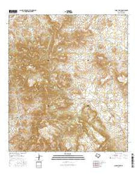 Chinati Peak Texas Current topographic map, 1:24000 scale, 7.5 X 7.5 Minute, Year 2016