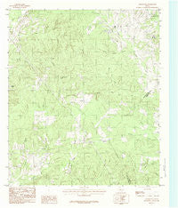 Chinquapin Texas Historical topographic map, 1:24000 scale, 7.5 X 7.5 Minute, Year 1984