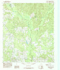 Chireno North Texas Historical topographic map, 1:24000 scale, 7.5 X 7.5 Minute, Year 1984