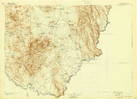 Chisos Mountains Texas Historical topographic map, 1:125000 scale, 30 X 30 Minute, Year 1905
