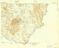 Chisos Mountains Texas Historical topographic map, 1:125000 scale, 30 X 30 Minute, Year 1905