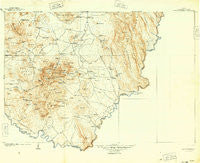 Chisos Mountains Texas Historical topographic map, 1:125000 scale, 30 X 30 Minute, Year 1905