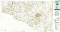 Chisos Mountains Texas Historical topographic map, 1:100000 scale, 30 X 60 Minute, Year 1985