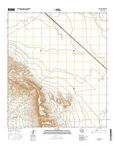 Chispa Texas Current topographic map, 1:24000 scale, 7.5 X 7.5 Minute, Year 2016