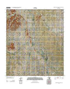 Chispa Mountain NE Texas Historical topographic map, 1:24000 scale, 7.5 X 7.5 Minute, Year 2012