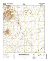 Chispa Mountain NE Texas Current topographic map, 1:24000 scale, 7.5 X 7.5 Minute, Year 2016