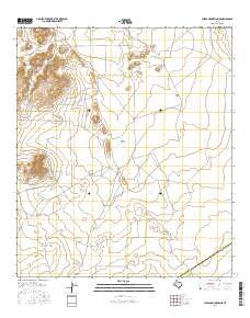 Chispa Mountain NE Texas Current topographic map, 1:24000 scale, 7.5 X 7.5 Minute, Year 2016