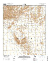 Chispa Mountain NW Texas Current topographic map, 1:24000 scale, 7.5 X 7.5 Minute, Year 2016