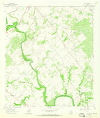 Choate Texas Historical topographic map, 1:24000 scale, 7.5 X 7.5 Minute, Year 1963