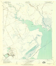 Chocolate Bay Texas Historical topographic map, 1:24000 scale, 7.5 X 7.5 Minute, Year 1943