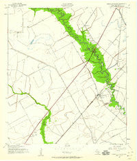 Chocolate Bayou Texas Historical topographic map, 1:24000 scale, 7.5 X 7.5 Minute, Year 1943