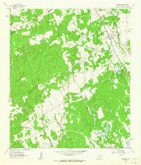 Chriesman Texas Historical topographic map, 1:24000 scale, 7.5 X 7.5 Minute, Year 1962