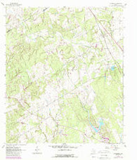 Chriesman Texas Historical topographic map, 1:24000 scale, 7.5 X 7.5 Minute, Year 1962