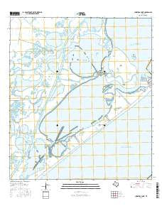 Christmas Point Texas Current topographic map, 1:24000 scale, 7.5 X 7.5 Minute, Year 2016