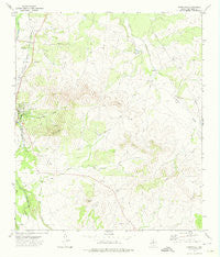 Christoval Texas Historical topographic map, 1:24000 scale, 7.5 X 7.5 Minute, Year 1972