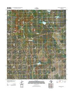 Church Peak Texas Historical topographic map, 1:24000 scale, 7.5 X 7.5 Minute, Year 2012