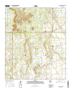 Church Peak Texas Current topographic map, 1:24000 scale, 7.5 X 7.5 Minute, Year 2016