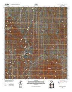 Cienega Mountains Texas Historical topographic map, 1:24000 scale, 7.5 X 7.5 Minute, Year 2010