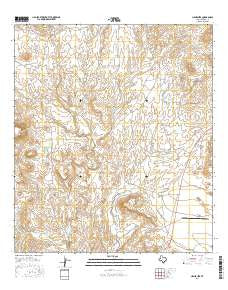 Cieneguita Texas Current topographic map, 1:24000 scale, 7.5 X 7.5 Minute, Year 2016