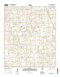Clabber Hill Ranch Texas Current topographic map, 1:24000 scale, 7.5 X 7.5 Minute, Year 2016