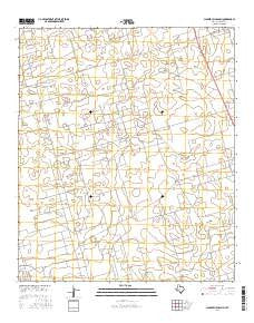 Clabber Hill Ranch Texas Current topographic map, 1:24000 scale, 7.5 X 7.5 Minute, Year 2016