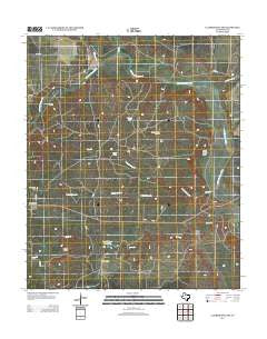 Clairemont East Texas Historical topographic map, 1:24000 scale, 7.5 X 7.5 Minute, Year 2012
