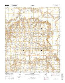 Clairemont East Texas Current topographic map, 1:24000 scale, 7.5 X 7.5 Minute, Year 2016