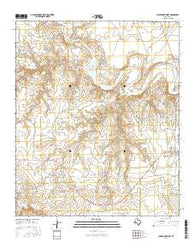 Clairemont West Texas Current topographic map, 1:24000 scale, 7.5 X 7.5 Minute, Year 2016