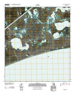 Clam Lake Texas Historical topographic map, 1:24000 scale, 7.5 X 7.5 Minute, Year 2010