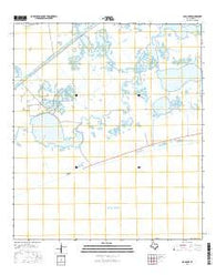 Clam Lake Texas Current topographic map, 1:24000 scale, 7.5 X 7.5 Minute, Year 2016