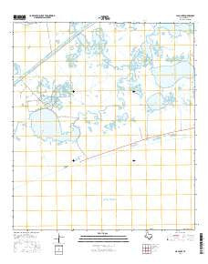 Clam Lake Texas Current topographic map, 1:24000 scale, 7.5 X 7.5 Minute, Year 2016