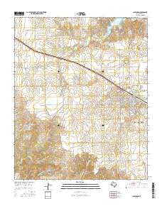 Clarendon Texas Current topographic map, 1:24000 scale, 7.5 X 7.5 Minute, Year 2016