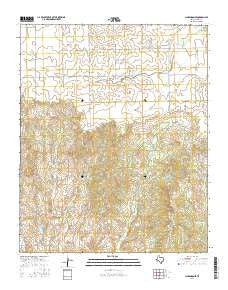 Clarendon SE Texas Current topographic map, 1:24000 scale, 7.5 X 7.5 Minute, Year 2016
