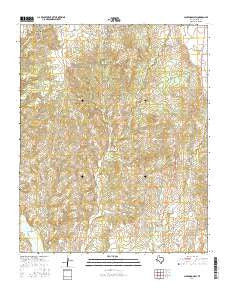 Clarendon SW Texas Current topographic map, 1:24000 scale, 7.5 X 7.5 Minute, Year 2016