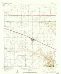Claude Texas Historical topographic map, 1:62500 scale, 15 X 15 Minute, Year 1960
