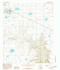 Claude Texas Historical topographic map, 1:24000 scale, 7.5 X 7.5 Minute, Year 1983