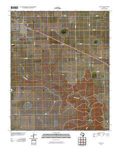 Claude Texas Historical topographic map, 1:24000 scale, 7.5 X 7.5 Minute, Year 2010