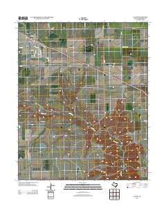 Claude Texas Historical topographic map, 1:24000 scale, 7.5 X 7.5 Minute, Year 2012