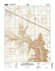 Claude Texas Current topographic map, 1:24000 scale, 7.5 X 7.5 Minute, Year 2016