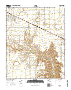 Claude Texas Current topographic map, 1:24000 scale, 7.5 X 7.5 Minute, Year 2016