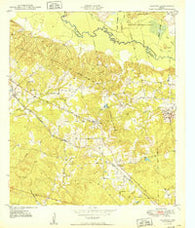 Clawson Texas Historical topographic map, 1:24000 scale, 7.5 X 7.5 Minute, Year 1950