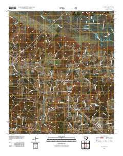 Clawson Texas Historical topographic map, 1:24000 scale, 7.5 X 7.5 Minute, Year 2010